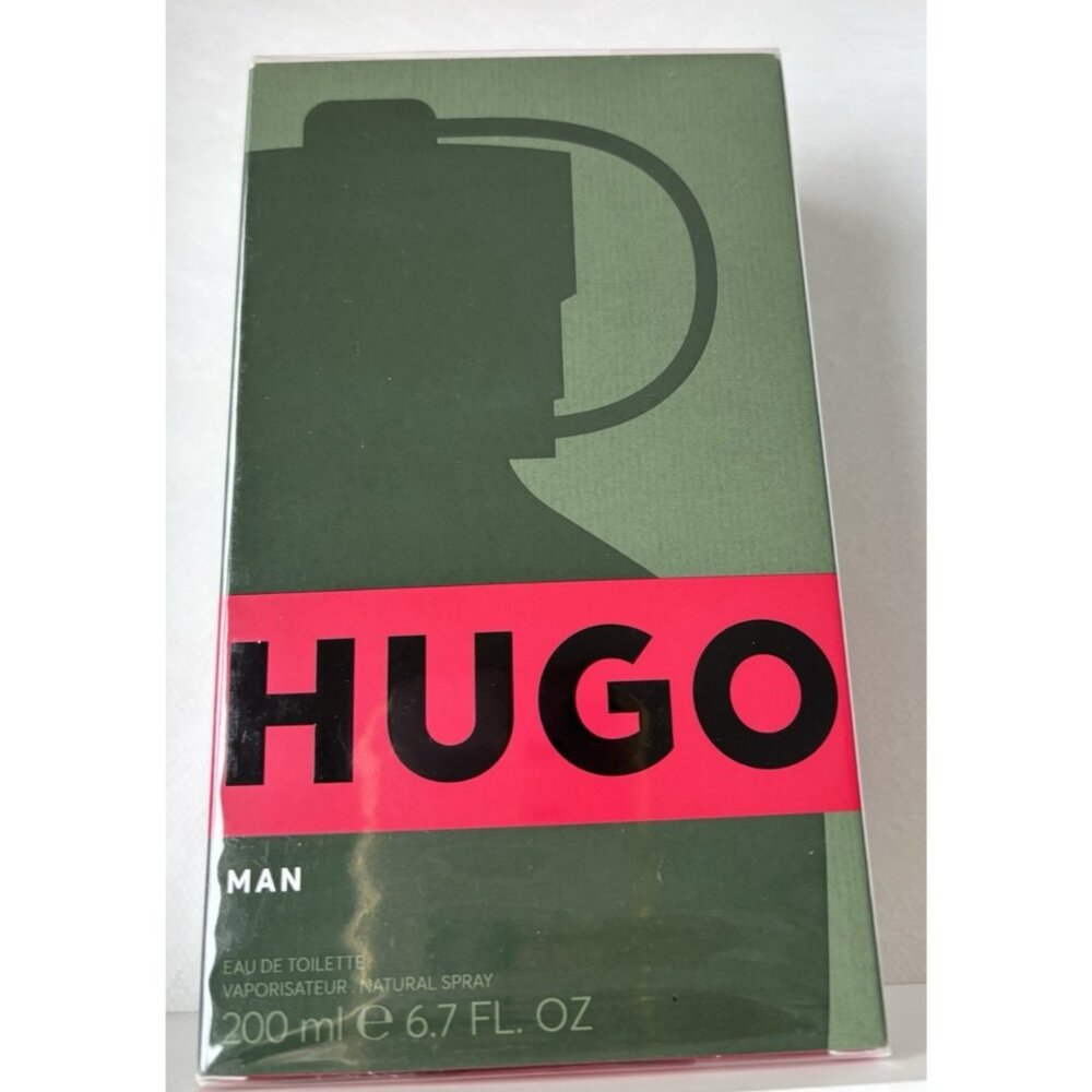 Hugo Boss Hugo Man Eau De Toilette 200ml Spray Men's Fresh Green Scent Aroma NEW